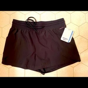 Black Running shorts sz Medium by Jockey NWT